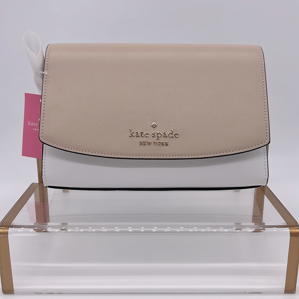 Kate Spade Carson Convertible Crossbody Warm Beige Colorblock